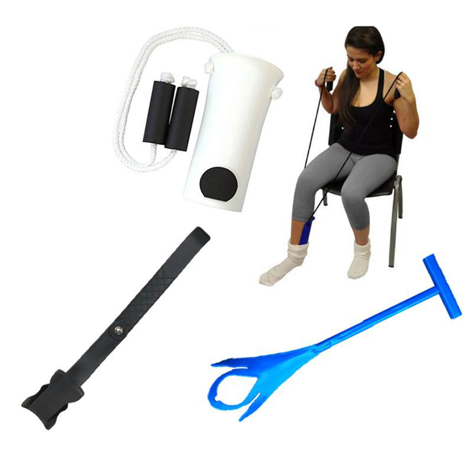 Sock Aid Stocking Slider Pulling Assist Device Sock Helper Aide Tool Device Stocking Applicator Flexible Aid Kit