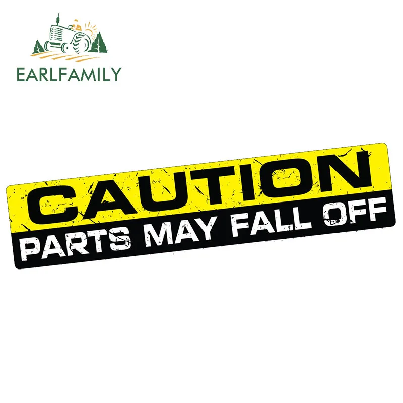EARLFAMILY 15 см x 3 см автомобильный стикер s предостережение части отваливается наклейка Забавный Бампер Окно автомобиля забавный стикер 4X4 водонепроницаемый Декор