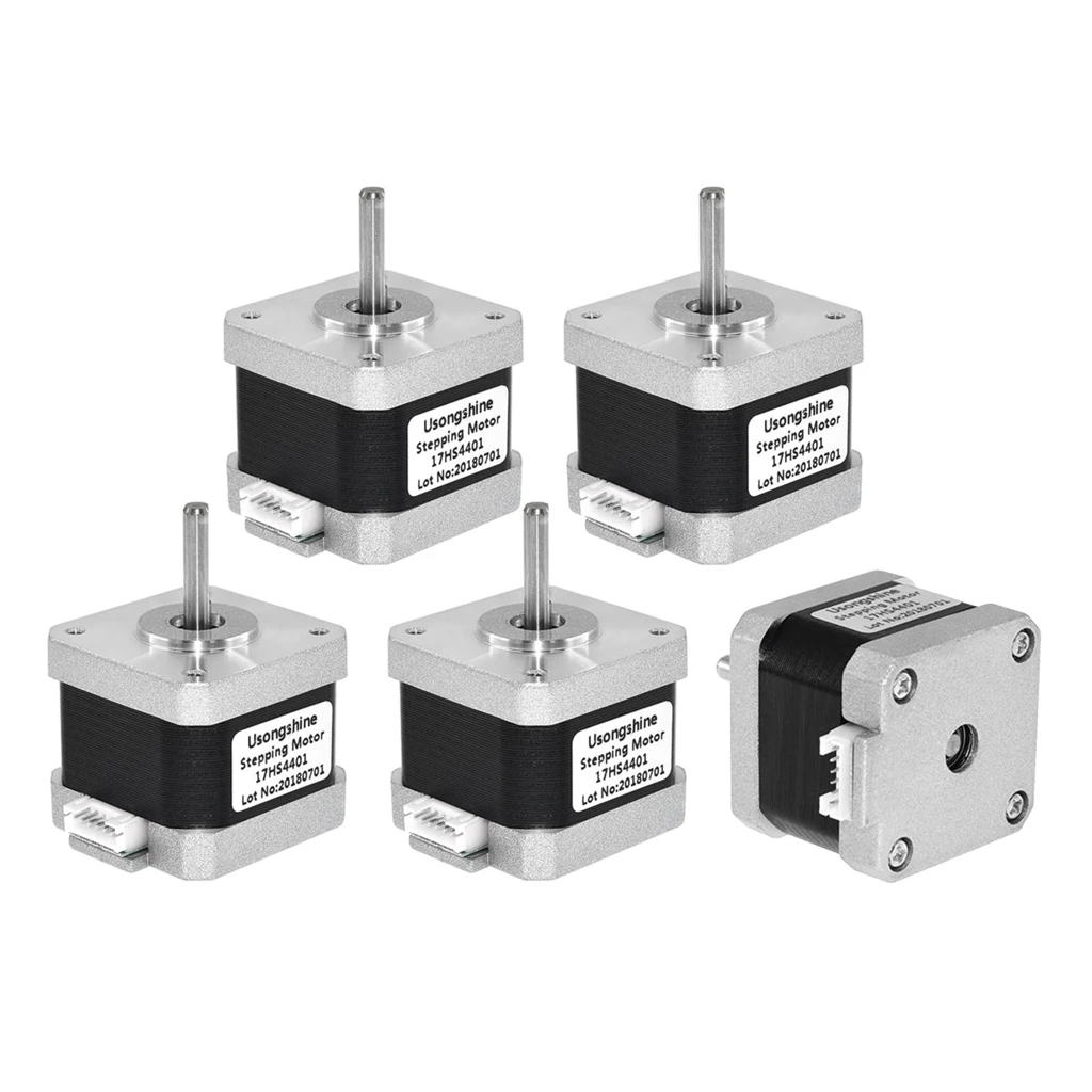 5Pcs Nema 17 Stepper Motor 1.5A 17HS4401 4-lead for 3D Printer CNC Engraver