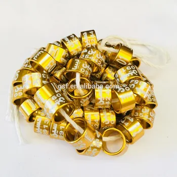 

50pc latest top quality aluminium pigeon leg band pigeon rings 2-16mm