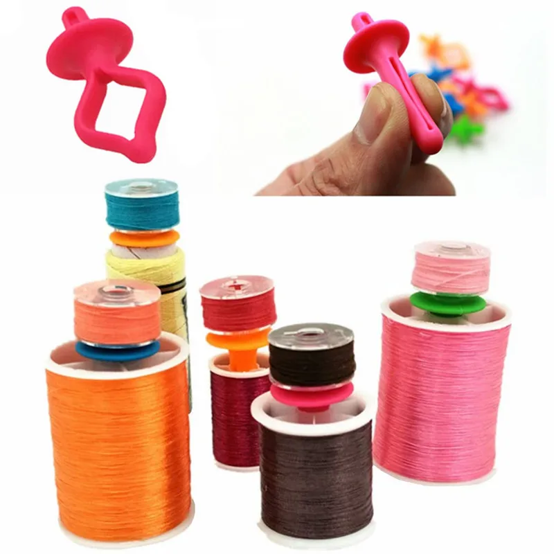5Pcs Sewing Accessories Bobbin Holders Clamps Thread Spool Holders Thread Spool Huggers Keep Thread Spools From Unwinding Peels