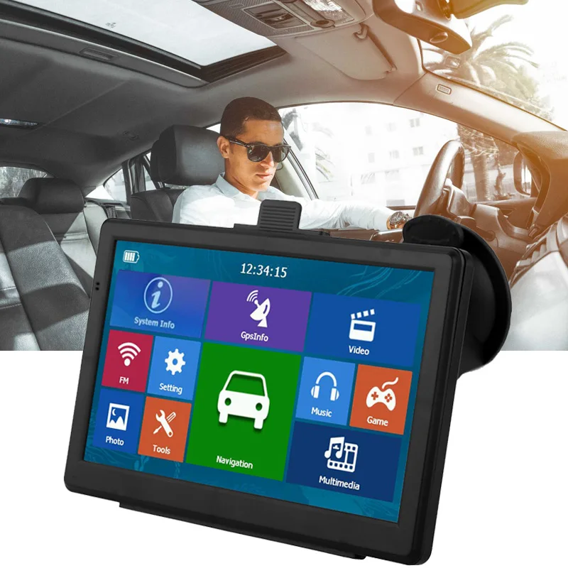  Vehemo ABS HD GPS Navigator GPS Navigation Auto Unterstützung für Nationalen Sprachen Bild Identifi