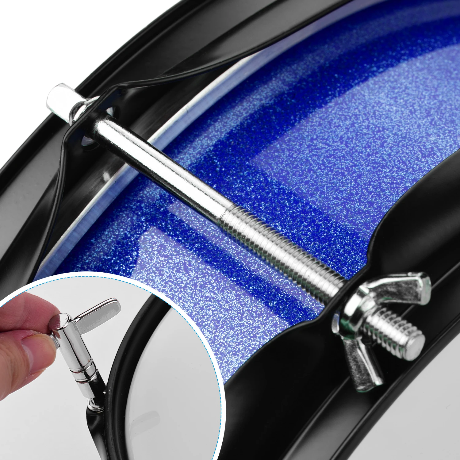 Muslady 8 дюймов Snare барабанная головка с барабанными палочками плечевой ремень барабан ключ для студенческой группы ударный инструмент Аксессуары
