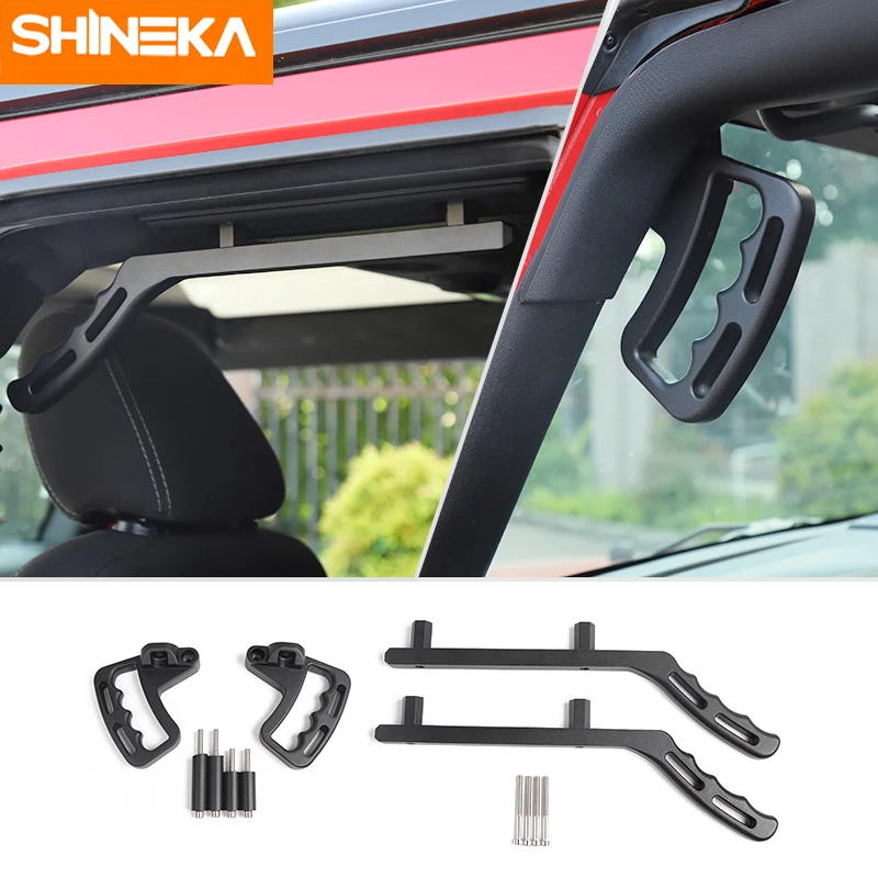 SHINEKA для Jeep Wrangler JK 2007 2017 алюминиевый сплав жесткая Верхняя ручка передняя и задняя