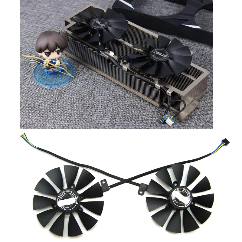 Free Shipping FDC10U12S9-C Graphic Card Cooler Fans For ASUS dual RTX2060 rtx2070s o8g / RTX2080S-O8G-EVO Fan