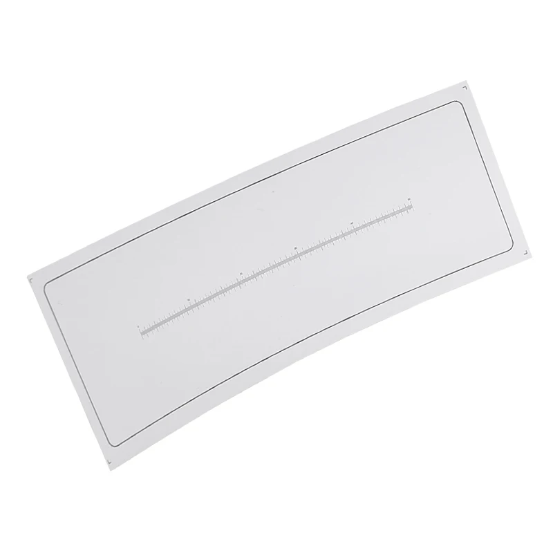 Calibration Ruler Microscope Micrometer Transparent Film Gauge Point Measuring Ruler 76x25.4x0.1mm Quality Inspection Correction film ruler
