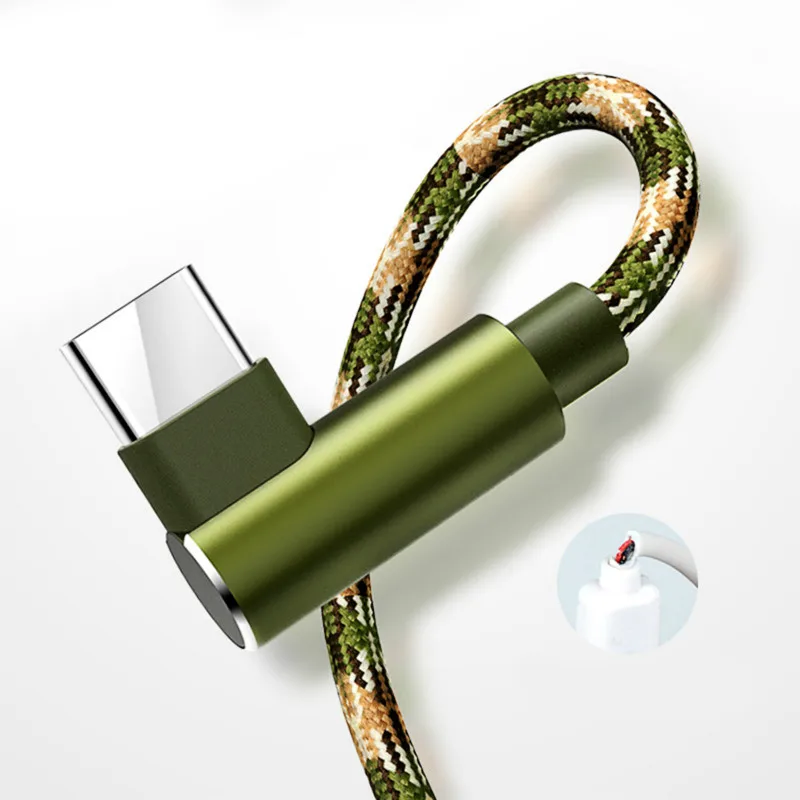 

1m 2m 3m 90 Degree USB Type C Charge Cable L Type USB C Data Cable Line Tipe C Cord Wire for Oneplus 6 6T Xiaomi Mi 9 SE Mix 3