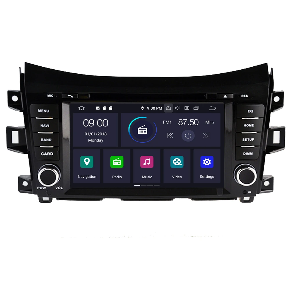 Top RoverOne For Nissan Navara NP300 For Renault Alaskan Android 9.0 Autoradio Car Radio Stereo DVD GPS Navigation Media Player 1