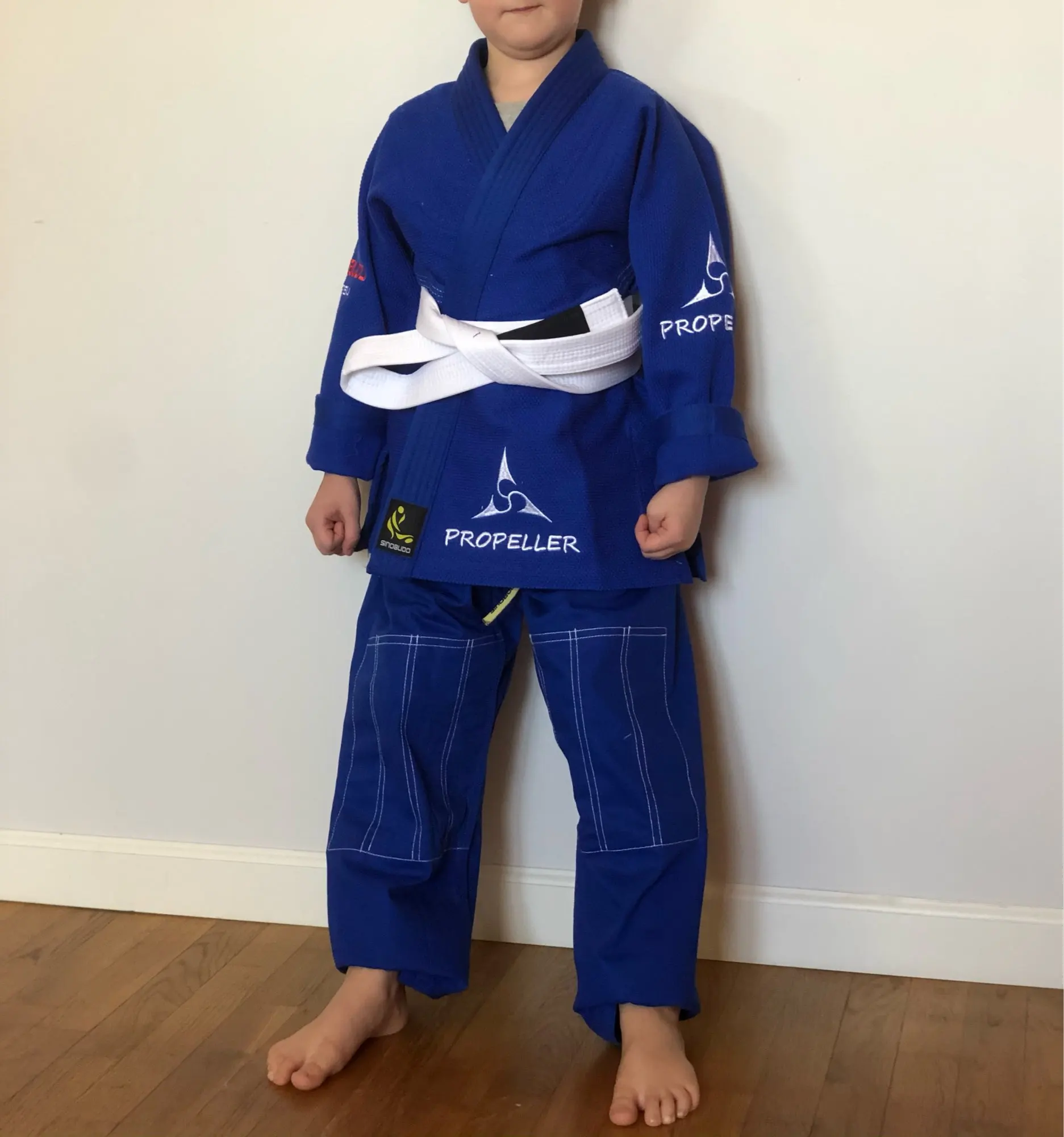 Brazilian Judo Cotton Judo Doboks White & Blue With Belt Judo Clothing Judo Uniform Judo Kimono Training Clothes GiKid Adult kid