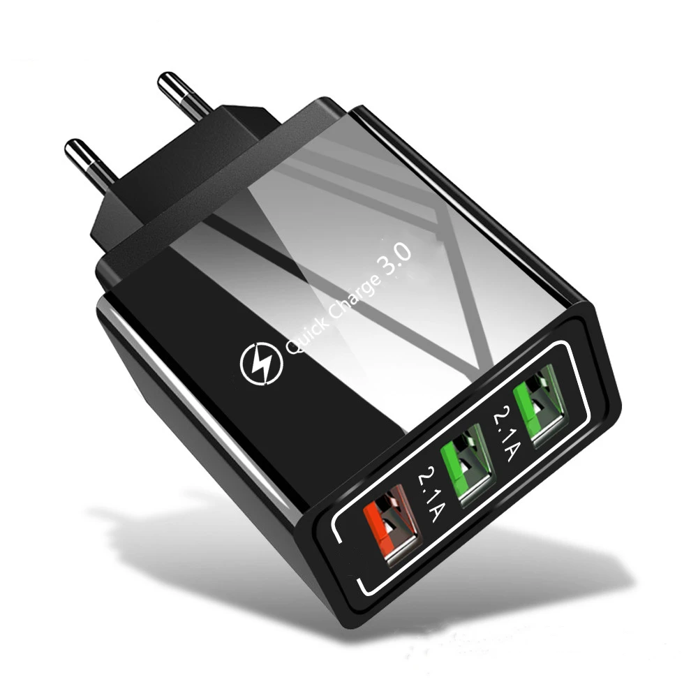 48 Вт Быстрая зарядка 3 0 USB зарядное устройство для телефона универсальный