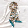 KOI LEAPING aesthetic Strawberry long silk scarf female multi-function decorative scarf headband tie wrist strap bag belt 2