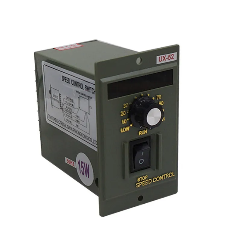 UX-52 400 Вт Цифровой Дисплей 220 В контроллер скорости двигателя Регулируемая