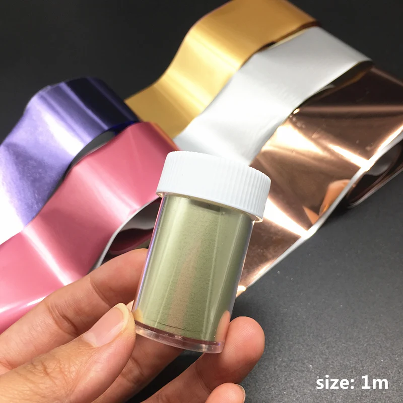 Holographic Nail Foil Stickers Mirror Effect Nail Art Transfer Paper 1m nail stickers,nail art decoration,nail decals,nail art tools