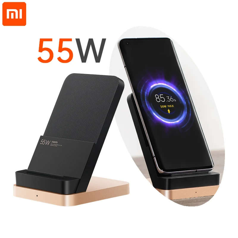 Оригинальная подставка Xiaomi Беспроводное зарядное устройство 55 Вт Ver тихий