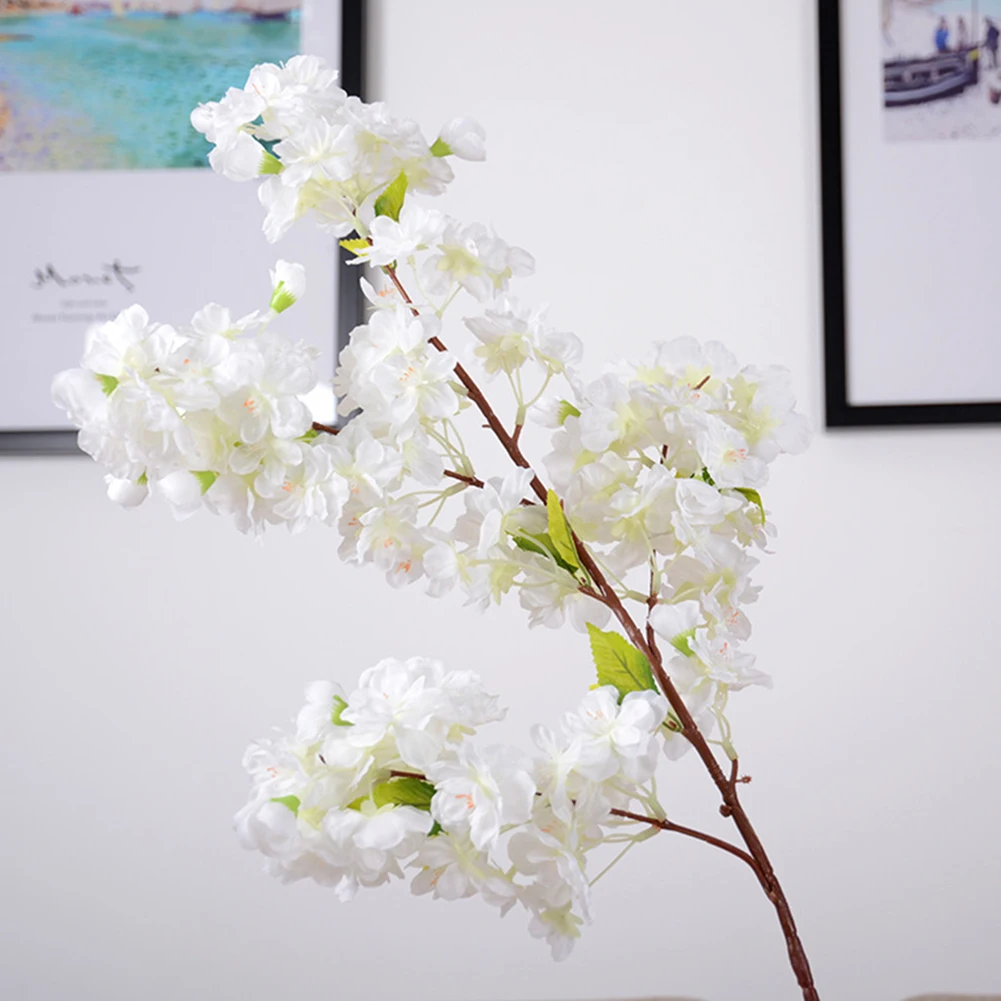 1 шт. искусственные ветки вишни цветок ветка для свадебной вечеринки искусственный Skil цветок вишня цветной Букет DIY Современный домашний декоративный