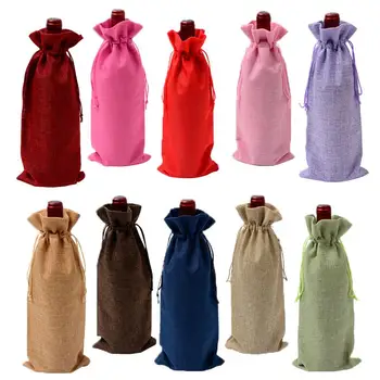 

wine bags 15x 35cm linen wine bags gift bag decorative wine bags wine bottle bag wine cover bag wine package bag