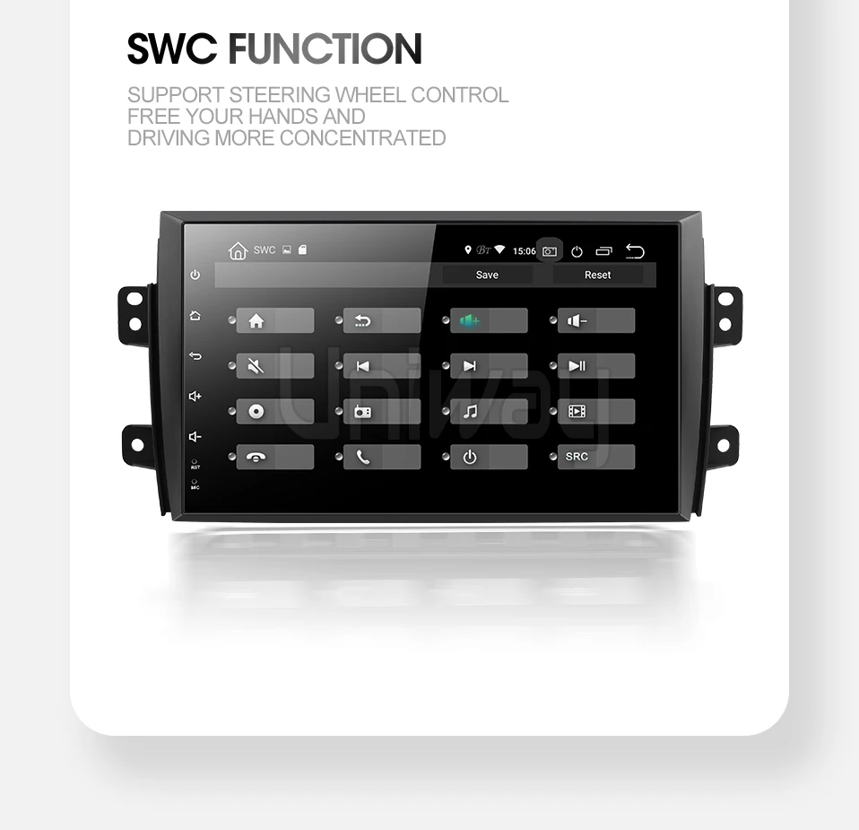 Flash Deal uniway ATY9071 Android 9.0car dvd for Suzuki SX4 2006 2007 2008 2009 2010 2011 2012 2013 car radio gps  navigation 16
