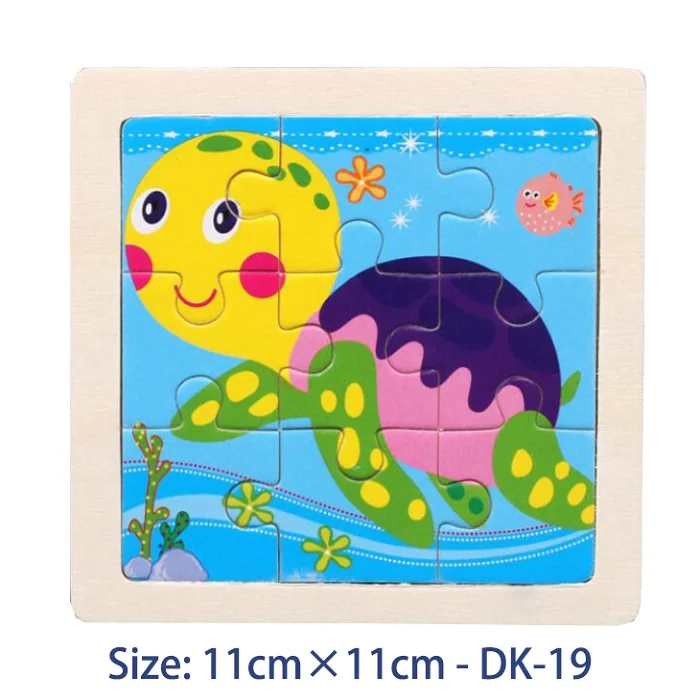 New Sale 38 Style Cartoon Wooden Puzzle Children Animal/ Vehicle Jigsaw Toy 3-6 Year Baby Early Educational Toys for Kids Game 32
