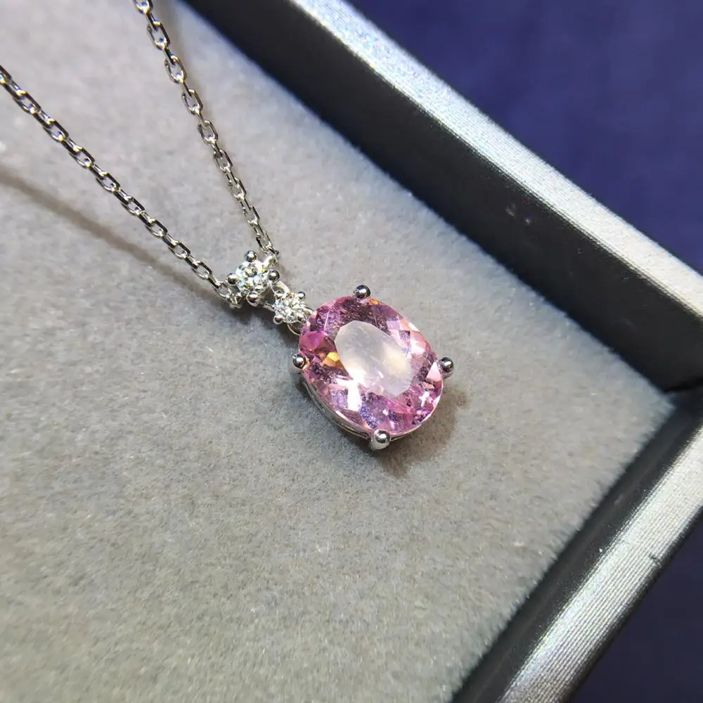 Morganite Pendant Fine Jewelry Pure 18 