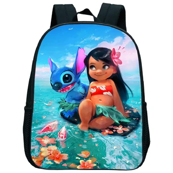 

Lovely Cartoon Stitch Print Kindergarten Schoolbag Toddler Backpack Kids Anime Preschool Bookbag Children Gift Mochila