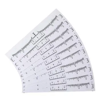 

10pcs Reusable Semi Permanent Eyebrow Ruler Guide Ruler Metric Tool Eyebrow Tweezers Eyebrow Stencil