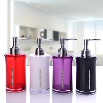 

1pc Acrylic Hand liquid Soap Dispenser Pump Shampoo Bottle Shower Gel Storage Box Kitchen Sink Bathroom Accessories