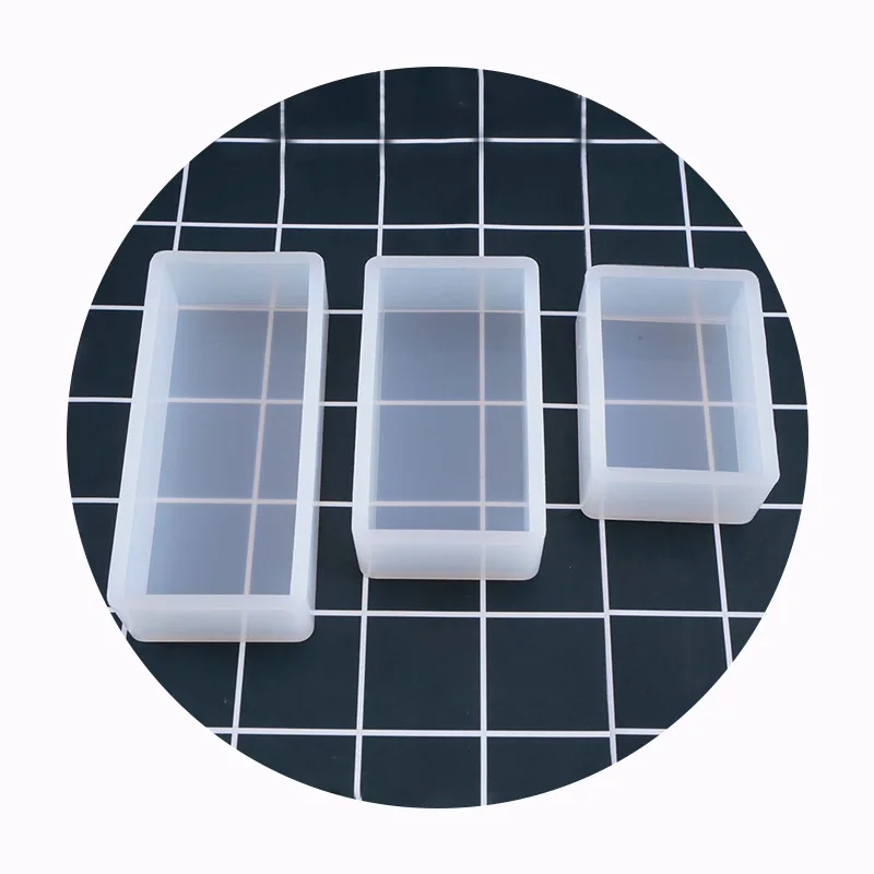 Silicone Mold Cube Cuboid for Soap Making Creative DIY Crystal Epoxy Handcraft Candle Ornaments Decoration silicone mold soap molds