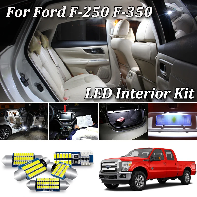 100% без ошибок Canbus для Ford F-250 F-350 F250 F350 F 250 350 светодиодный светильник интерьера +