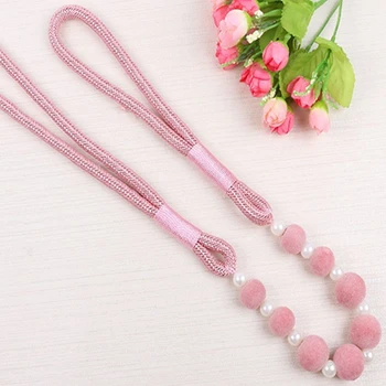 

Curtain Pull Rope 88 Cm Hanging Balloon Velvet Beads Strap Lanyard Curtain Decoration Accessories Family Party Decoration