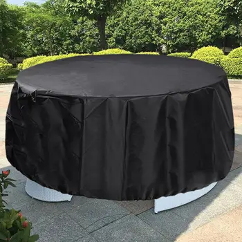 

Round Cover Waterproof Outdoor Patio Garden Furniture Covers Rain Snow Chair Covers For Sofa Table Chair Dust Proof Cover