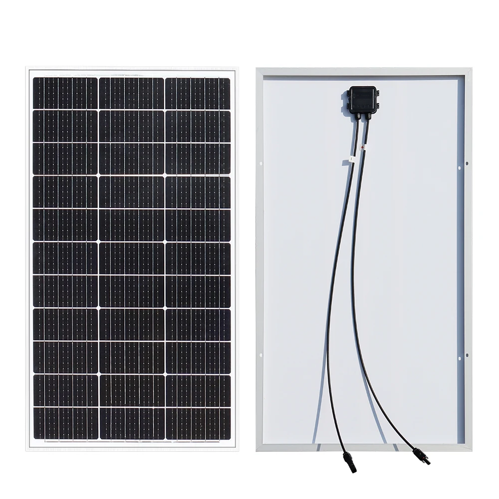 400W 300W 200W Tempered Glass Solar Panel Kit 18V 100W Aluminum Frame Rigid Glass Windproof Anti-snow Anti-hail PV Panels