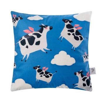 

Pillow cover Ethel "Flying Cows" 40x40 cm, polyester 100%, velor 4676793