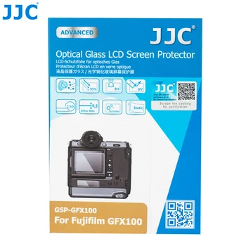 

JJC Glass LCD Screen Protector 95% high transmittance 9H Tempered Guard Protective Film for FUJIFILM GFX100 Camera Accessories