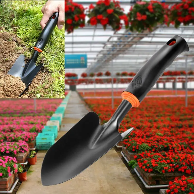 Portable Garden Weeder Shovel Spade Multipurpose Tough Carbon Steel Plastic Hand 