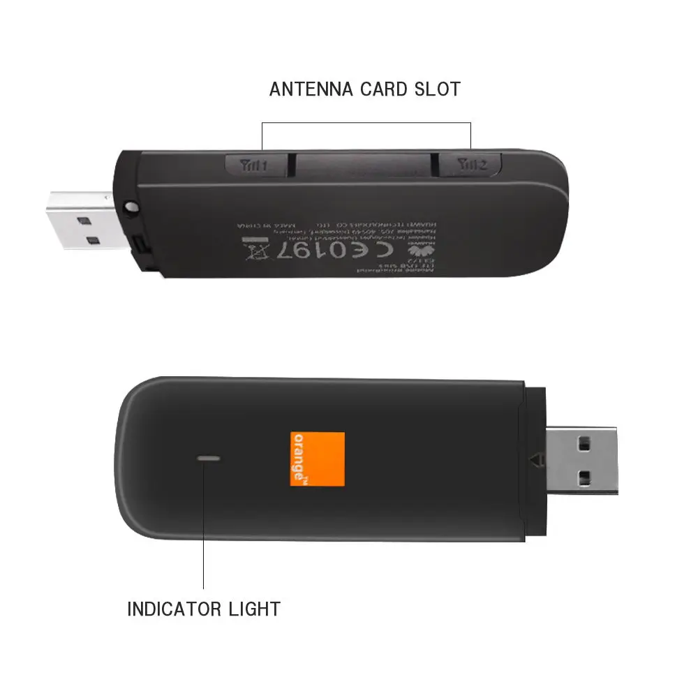 Разблокированный USB модем 150M 4G LTE Huawei E3372 Dongle plus 2 антенны|usb dongle antenna|usb antennahuawei e3372