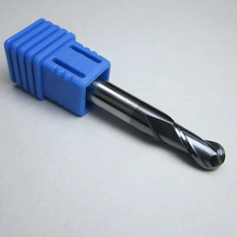 

HRC45 Straight Shank CNC Cutting End Mill 2-Flutes Drill Bit Carbide Ball Nose