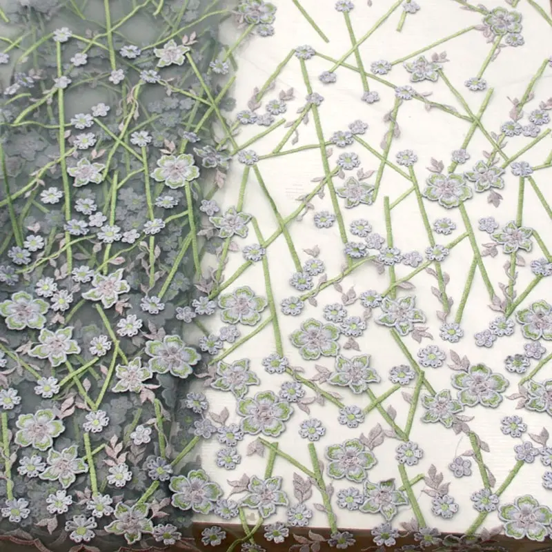 Стиль Французский Чистая кружевная ткань 3D цветок африканский тюль сетка кружевная ткань высокого качества африканская кружевная ткань LA1229