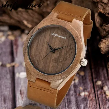 

Shifenmei Wooden Watch Men 2019 Bamboo Fashion Sport Male Clock Full Wood Quartz Wristwatches Top Luxury Brand relogio masculino
