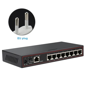 

Professional Network Switch Fast Desktop Vlan Hub 9 Port Office High Speed Data Transmission Stable Base Gigabit Plug And Play