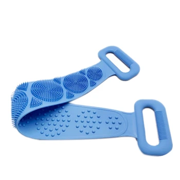 

Long Silicone Exfoliating Body Shower Back Brush Scrubber Tub Silicone Shower Gel to Remove Dead Skin and Make Skin Soft and Smo
