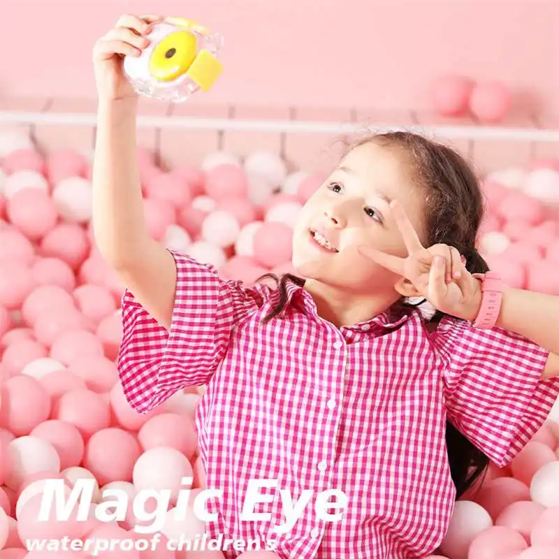 

New 8.0MP Kids HD Wifi Digital Camera 2.4" LCD Mini Double Lens Doughnut Camera Waterproof Cute Children Birthday/Christmas Gift