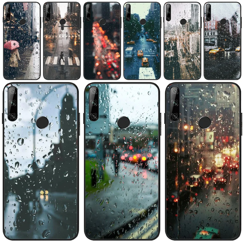 

LJHYDFCNB Raindrops beauty Bling Cute Phone Case For Huawei Y5 Y6 Y7 Y9 Prime Pro II 2019 2018