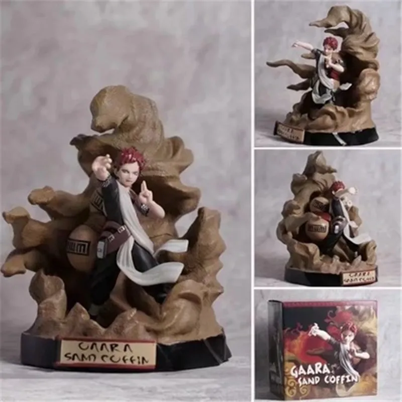

Anime Naruto 5 Generations The Wind Shadow Gaara Scenes Statue PVC Action Figure Model Giocattolo X2336