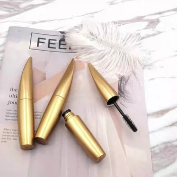 

14ml Empty Plastic Mascara Tube matte gold sickle Cosmetic Eyelashes Cream Refillable Container 50pcs