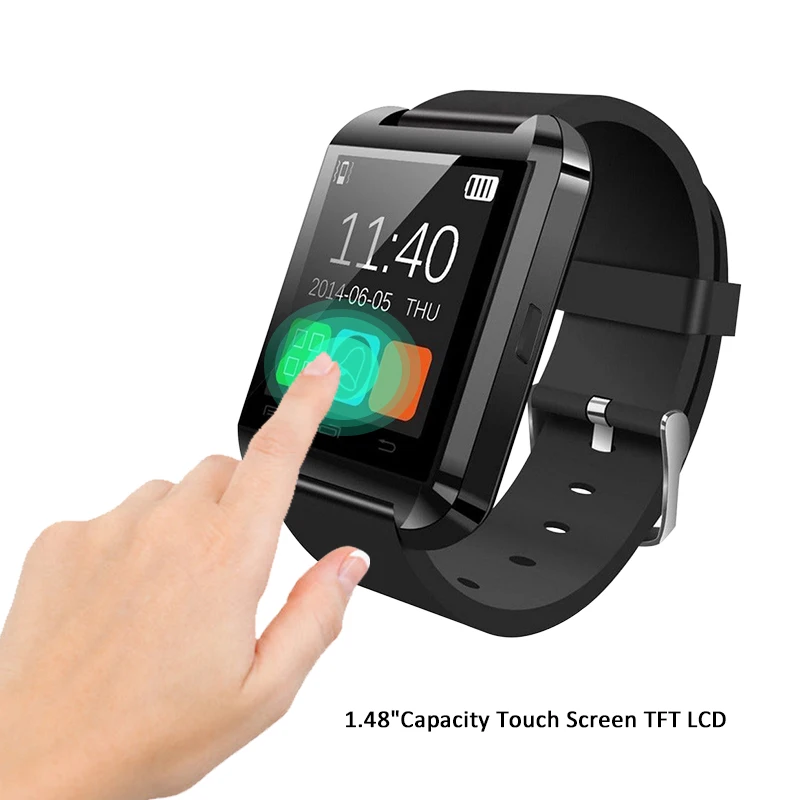 Multifunctional Bluetooth V3.0 men's watch EDR Smart Watch with Phone Camera Card smart clock For apple for xiaomi for hauwei p