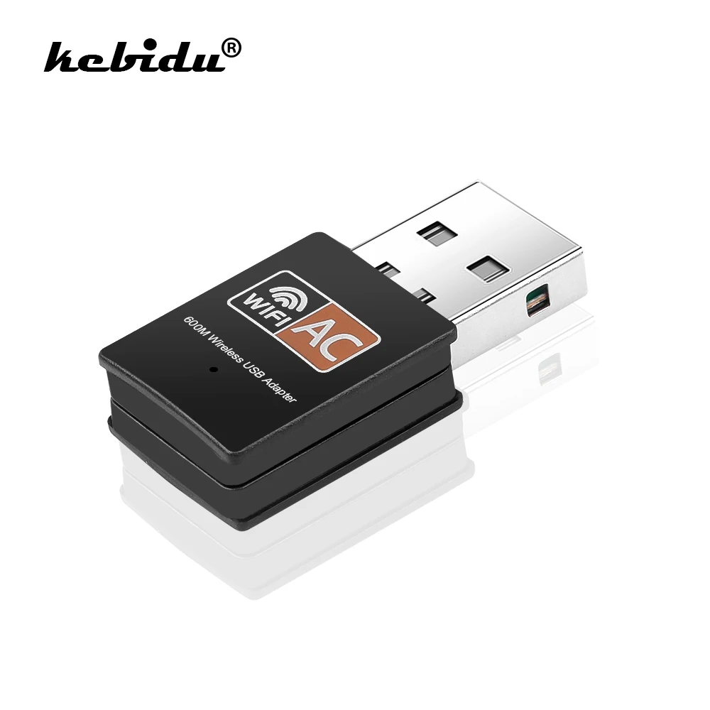Беспроводной USB wi-fi адаптер kebidu двухдиапазонный 2 4 и 5 8 ГГц 802.11ac 600 Мбит/с антенна