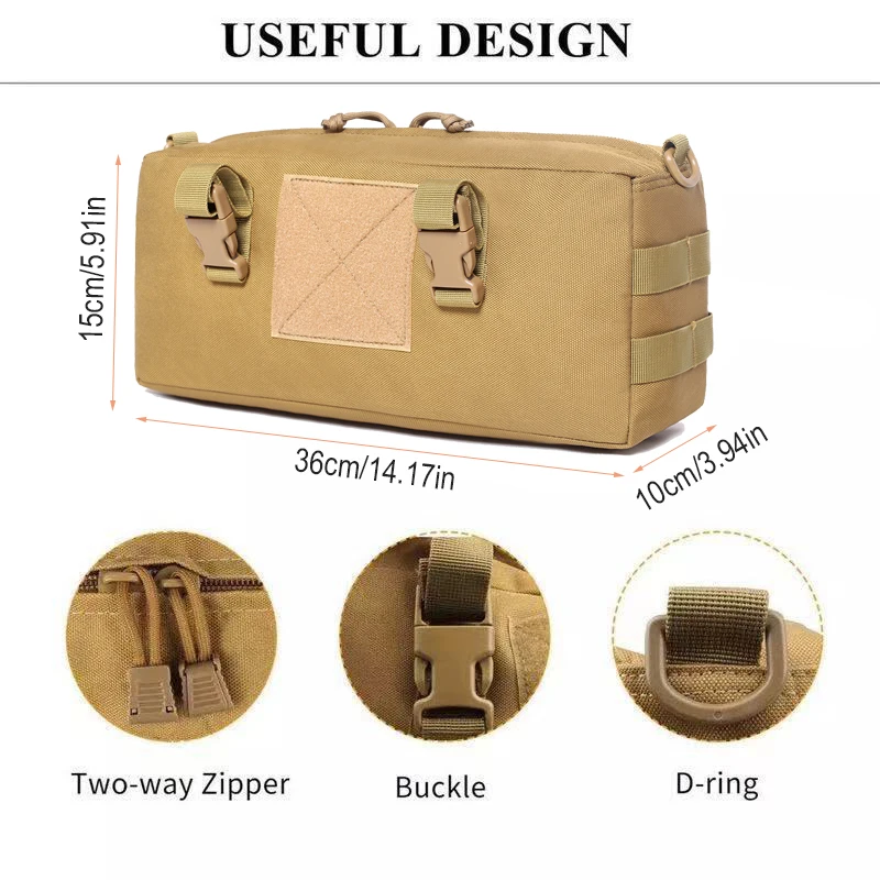 EDC Compartment Clutch Medium Clutch or Crossbody Bag With 