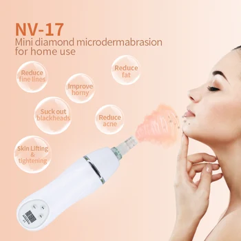 

Portable Diamond Microdermabrasion Dermabrasion Vacuum Cleansing Facial Skin Care Machine home care skin peeling Equipment