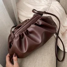 Модная сумка с облаками, женские сумки через плечо, из искусственной кожи, Роскошные Дизайнерские клатчи, женские сумки-мессенджеры