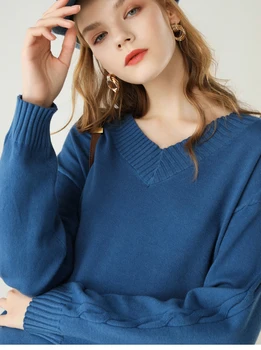 

Knit sweater 2020 new autumn and winter fashion sweater female round neck long sleeve loose loose hedging bottoming shirt women